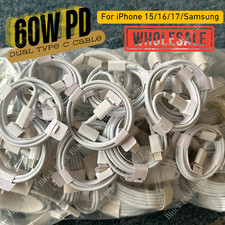 Lot 60W USB-C to USB-C Cable PD Fast Charger Cord For Samsung iPhone 15 16 17Air