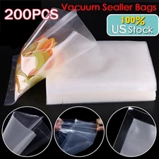 200pcs 8"x12" Vacuum Sealer Bag Food Saver Storage Package
