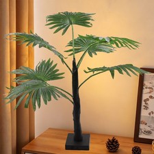 Lighted Palm Tree Lights Decor Table Lamps Warmwhite Summer Table Light Up Tree