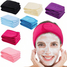 2pcs Women's Adjustable Spa Bath Shower Makeup Wash Face HairBand Headband Tools