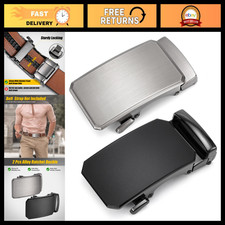 Adjustable Men's Ratchet Belt Buckle for 1 3/8" Slide Strap - Stylish Durable