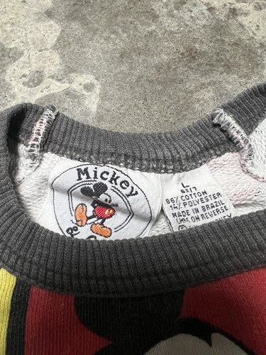 Vintage Mickey Mouse Shirt Youth Kids 90s Lot Of 2 Shirts And A Sweatshirt - Picture 8 of 9
