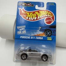 Hot Wheels 1997 Collector 608 Porsche 911 Targa silver MOC VHTF 95537 HotWheels