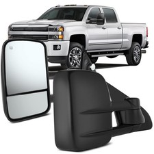 Towing Mirrors 2PCS Chevy Silverado GMC Sierra 2014-2018 Power Heated Black