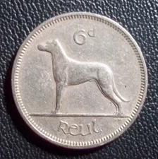 1 - IRISH SIXPENCE  - "*YOU CHOOSE THE YEAR YOU WANT"