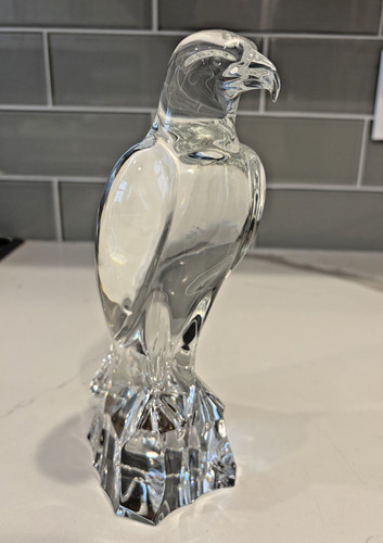 Authentic Baccarat Crystal Falcon, Hawk , Eagle, Bird Made in France 10"