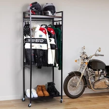 Helmet Holder, Motorcycle Helmet Rack Helmet Stand Gear Storage Rack Helmet Disp