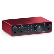 Audio Interface Focusrite Scarlett 2i2 4Gen, Colour Red And Black, for Audio By