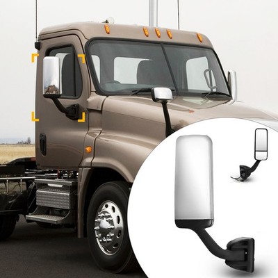 For Freightliner Cascadia 2008-2018 RH Passenger side Chrome Power Heated Mirror