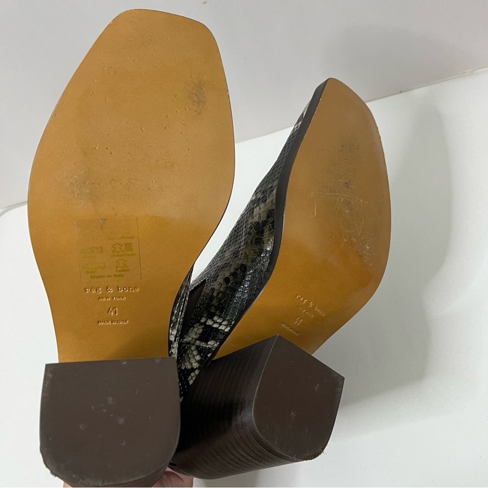 Rag & Bone Axis Boots Python Snakeskin Ankle Boot… - image 10