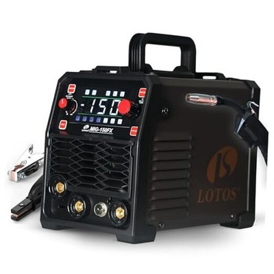150A MIG Welder, 3-in-1 Synergic MIG Flux Core/MMA/TIG Welding Machine, 120V