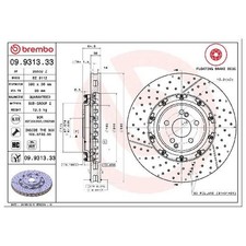 2x Brembo Scheibenbremse 26054148 vorne A2304211212