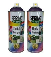 2 PK Spring Pro Florist Floral Spray Paint Fresh Dried Silk Flower Regal Purple