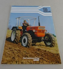 Folder/brochure Fiat tractors 420/420 DT status 02/1979