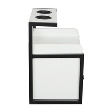 NEW Black White Salon Wall Cabinet Wall-mounted Storage Cabinet With 2 Drawers