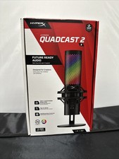 HyperX Quadcast 2 S RGB USB Microphone Black 100 Customizable LEDs Tap-to-Mute