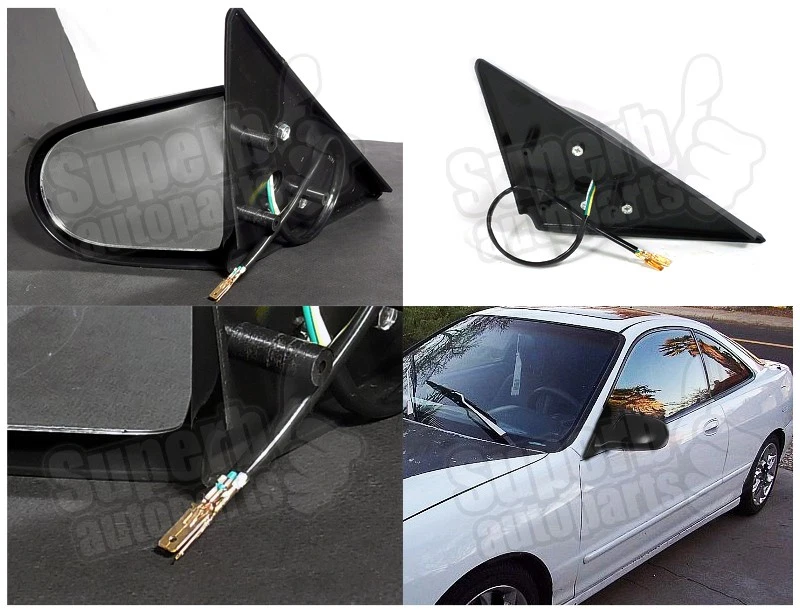 Fits 1994-2001 Acura Integra 2Dr Power Rear View Mirrors Pair - Image 3 of 4