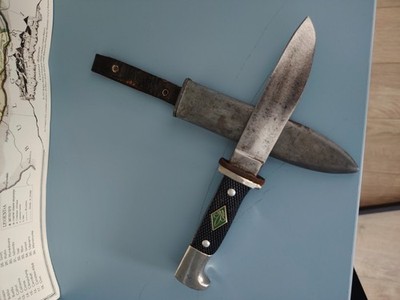 VTG RARE GERMAN ROBI KLAAS BOY SCOUTS YOUTH HUNTING SURVIVAL BOWIE KNIFE DAGGER