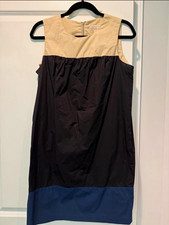 MICHAEL Michael Kors Colorblock Shift Dress 10 Sleeveless Round Neck Knee Zip