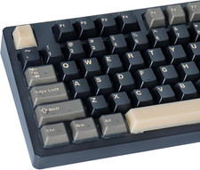 Black Translucent Custom Keycaps,163 Keys Double Shot PBT