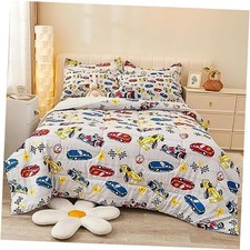 Size Comforter Sets for Boys Kids, 8 Pieces Bed in a Bag Full Racing Car