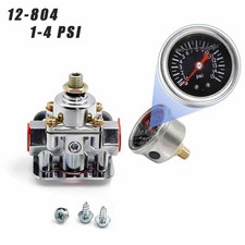 Fuel Pressure Regulator Kit 12-804 Carburetor Fuel Valve Gauge 1-4 Psi
