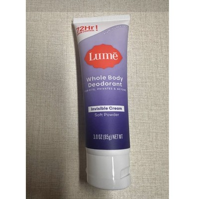 Lume Whole Body Deodorant Invisible Cream Clean Tangerine Coconut 3oz NEW