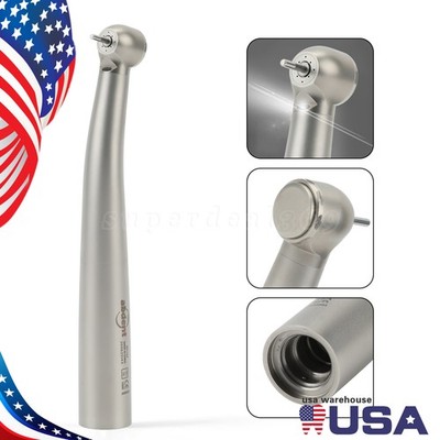 Dental Fiber Optic LED Turbine Handpiece Big Head Push fit KAV Coupler ABDENT