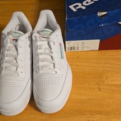 Reebok Club C Classic size 11  White Top Athletic Sneakers Rubber Outsole 