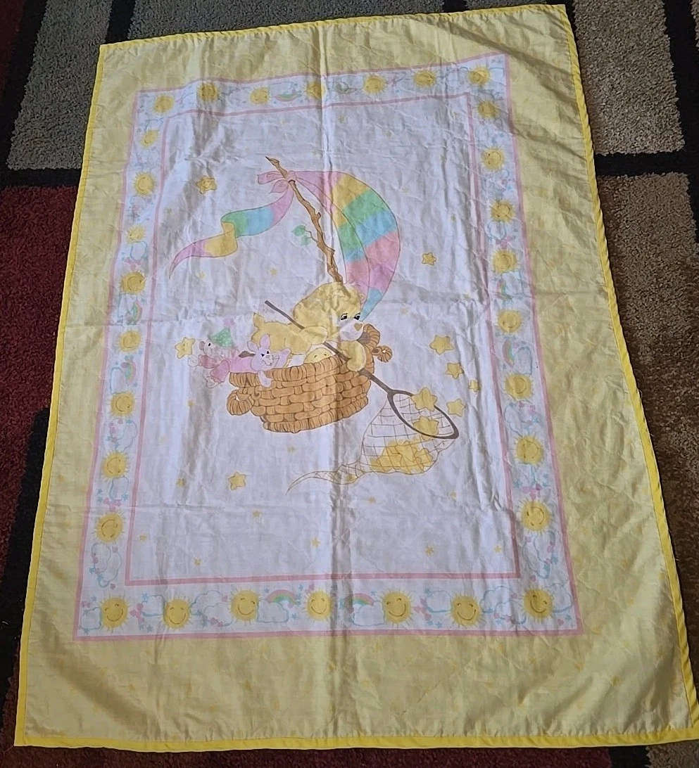 Couverture Berceau Care Bears Vintage – Rainbow Trail 42x34 – Occasion
