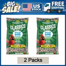 Pennington Classic Dry Wild Bird Feed and Seed, 40 lb. Bag, 2 Pack
