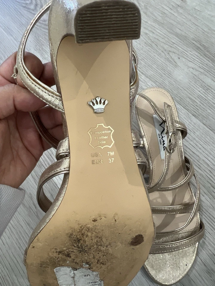 Bundle Of Women's Shoes Ann Taylor, Nine West, Clarks, Nina  - Image 3 of 4