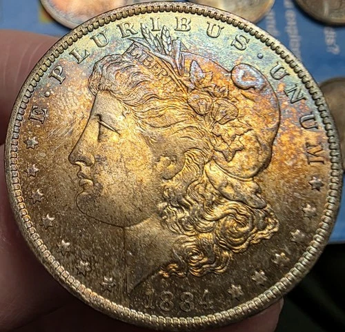 1884-O New Orleans Morgan Silver Dollar Brilliant Uncirculated MONSTER TONE BU