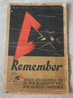 WW2 ORIGINAL HOME FRONT BLACKOUT POSTER. circa 1940. 15 x 10 inches.