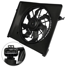 Radiator Condenser Cooling Fan Assembly For 4Cyl 2006-2009 Hyundai Sonata 2.4L