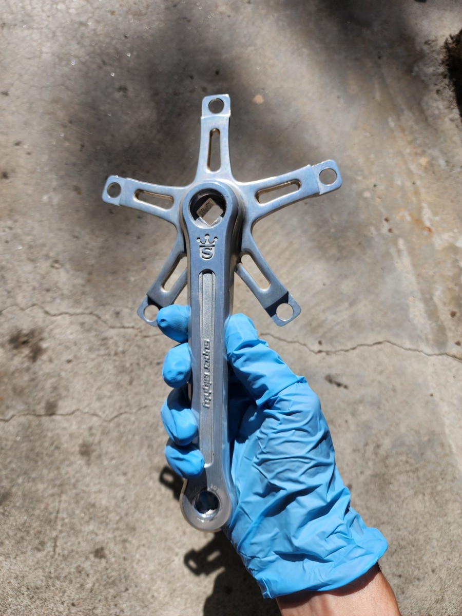 1982-1984 Sugino Super Mighty Pista Track Crankset With Bottom
