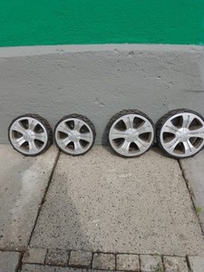 Rasenmäher Ersatz Räder 4Stück Vorder-Hınterrad guter Zustand Rad Ersatzteile