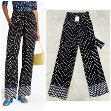 NWT 269 Women's Diane Von Furstenberg Denise High Rise Crepe Pant Size: 2