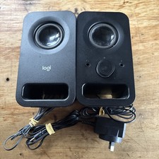 Logitech S120 Stereo Computer Speakers Black Wired Desktop Set Free Post
