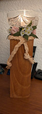 Holzsäule / Holz - Skulptur / Kerzenständer Handmade Unikat