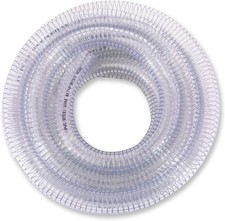 DAVCO Wire Reinforced Suction Hose 1 1/2" ID 10 ft Clear 1-1/2"ID,