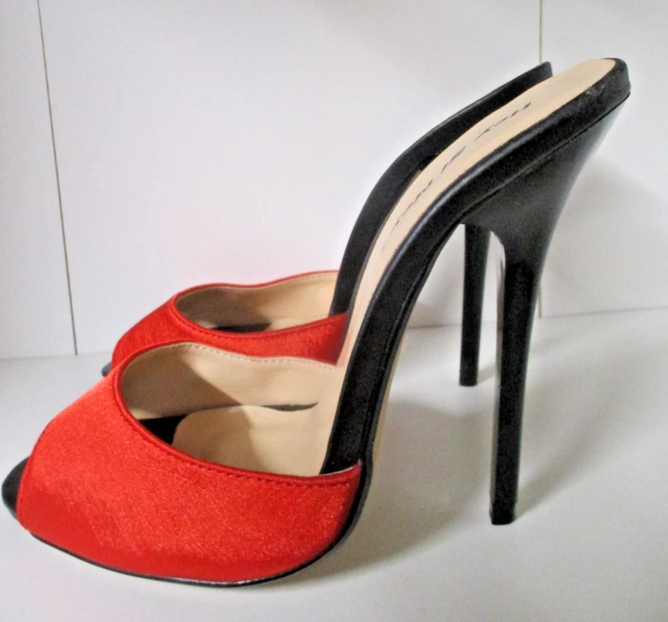 mules sexy high heels Rouges & Noires p.37 / Pin-Up / Fetish - Photo 1/3
