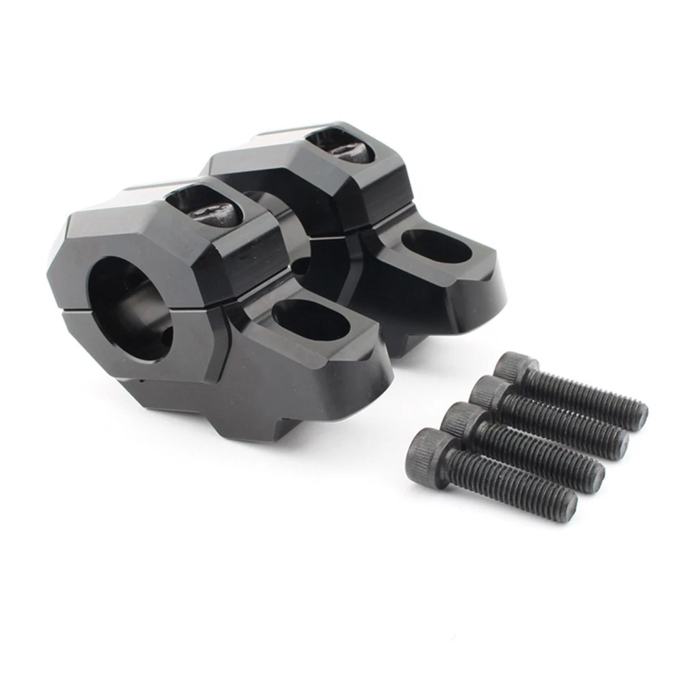 Abrazadera de manillar de montaje en barra elevadora para Kawasaki Z900C Z900RS 2017-2024 negra Foto 2 de 4