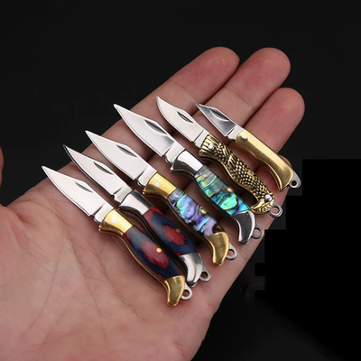#ad WORLDS SMALLEST WORKING POCKET KNIFE Tiny Miniature REAL Blade Abalone Pearl $7.03