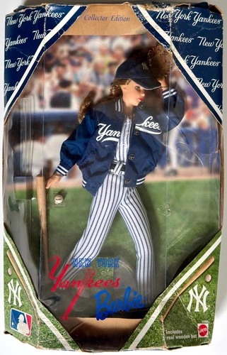 Vintage 1999 MLB New York Yankees Barbie Doll Collector Edition Mattel NRFB