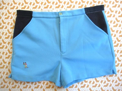 Short Passworld Tennis ATP Collection années 80'S Bleu Vintage Homme - L - Photo 1/4