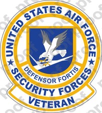 STICKER USAF Air Force Security Forces Veteran