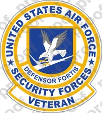 STICKER USAF Air Force Security Forces Veteran