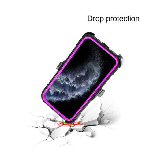 For iPhone 11 Pro 5.8" Case Built-in Screen Shockproof Hybrid / Impact Cover - Picture 19 of 25