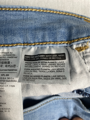 Levis 720 High Rise Super Skinny Stretched Jeans Levi's Sculpt Light Blue Sz 30. - Picture 15 of 15